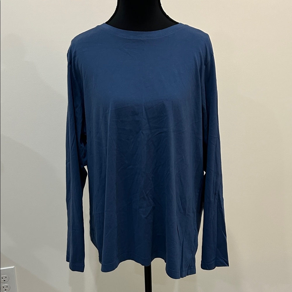 Lands' End Navy Long Sleeve Top